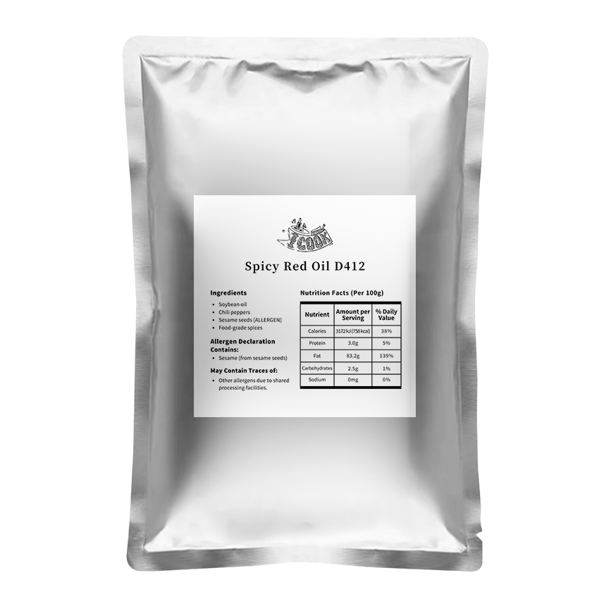 D412 香辣红油 500G*24包/件