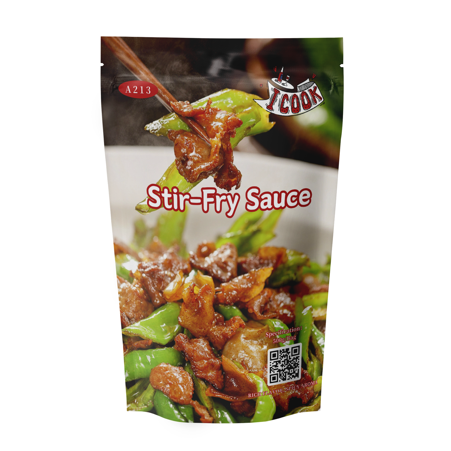 A213 ⼩炒汁   500G*24包/件