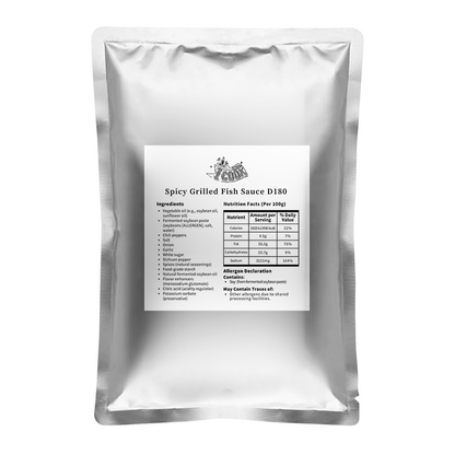 D180 馋嘴香辣烤鱼   500G*24包/件