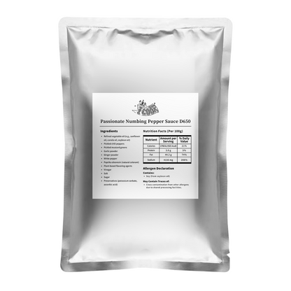 D650 激情椒⿇酱  500G*24包/件