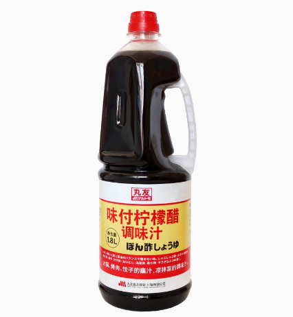 丸友味付柠檬醋调味汁1.8L 日式寿喜火锅调味醋 烧肉醋 爽口蘸汁